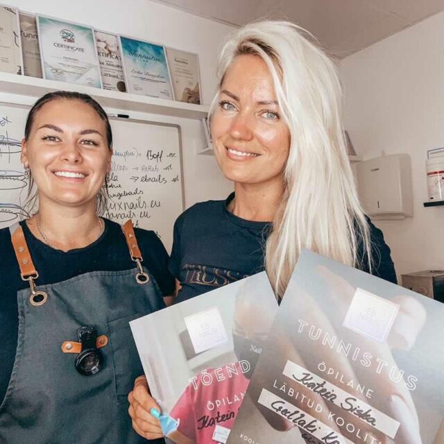 EB Nails Erika Bernjakov küünetehnikute geellaki, geelküünte ja maniküüri koolitused Tallinnas