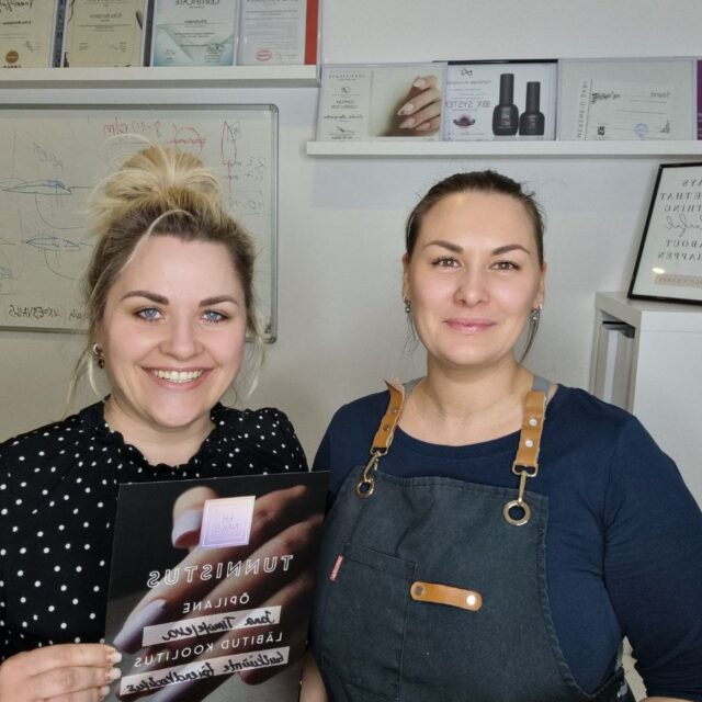 EB Nails küünetehnikute koolitused tunnistus koolitaja Erika Bernjakov