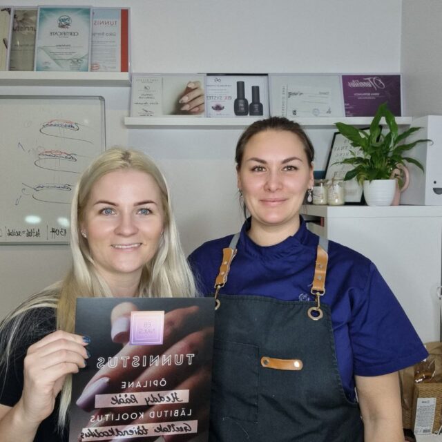 EB Nails küünetehnikute koolitused tunnistus koolitaja Erika Bernjakov