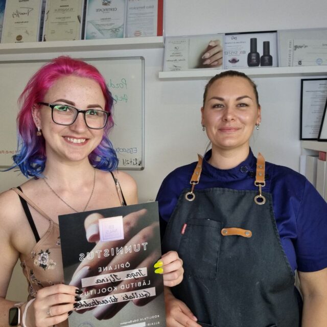 EB Nails küünetehnikute koolitused tunnistus koolitaja Erika Bernjakov